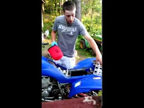 How 2 Change YFZ 450 Air Filter Uni