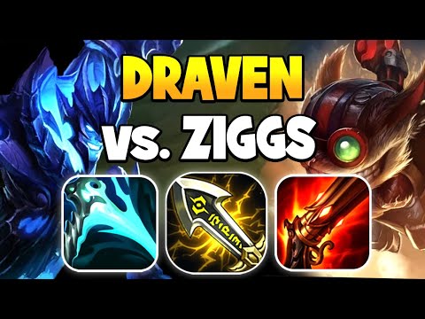 DRAVEN VS ZIGGS BOT LANE MATCHUP GAMEPLAY