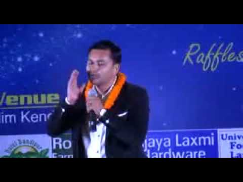 Motivational Speaker Rabin Katwal addressing Miss SEE Super Talent 2075