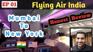 My Air India Journey - Mumbai to New York (JFK) - AI 119 | Honest Flight Review & Experience | Ep 1