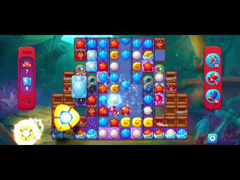 Fishdom Hard level 2962 no boosters フィッシュダム