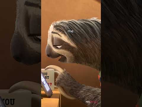 The Zootopia Sloths Are a 2023 MOOD #shorts