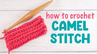 How To Crochet The CAMEL STITCH Step By Step