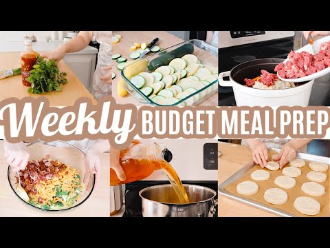 EASY BUDGET FRIENDLY WEEKLY MEAL PREP RECIPES WEEKLY MEAL PLAN WHATS FOR DINNER FREEZER MEALS