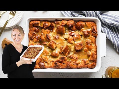 Bread Pudding that's Sweetened to Perfection (with Optional Sauce!)