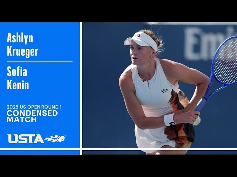 Ashlyn Krueger vs. Sofia Kenin Highlights | 2025 US Open Round 1