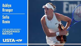 Ashlyn Krueger vs. Sofia Kenin Highlights | 2025 US Open Round 1