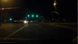 preview picture of video 'Somerton, Arizona Taco Stand tail lightless alert drive toward Yuma, Arizona, 2012 10/18 22:41:02'