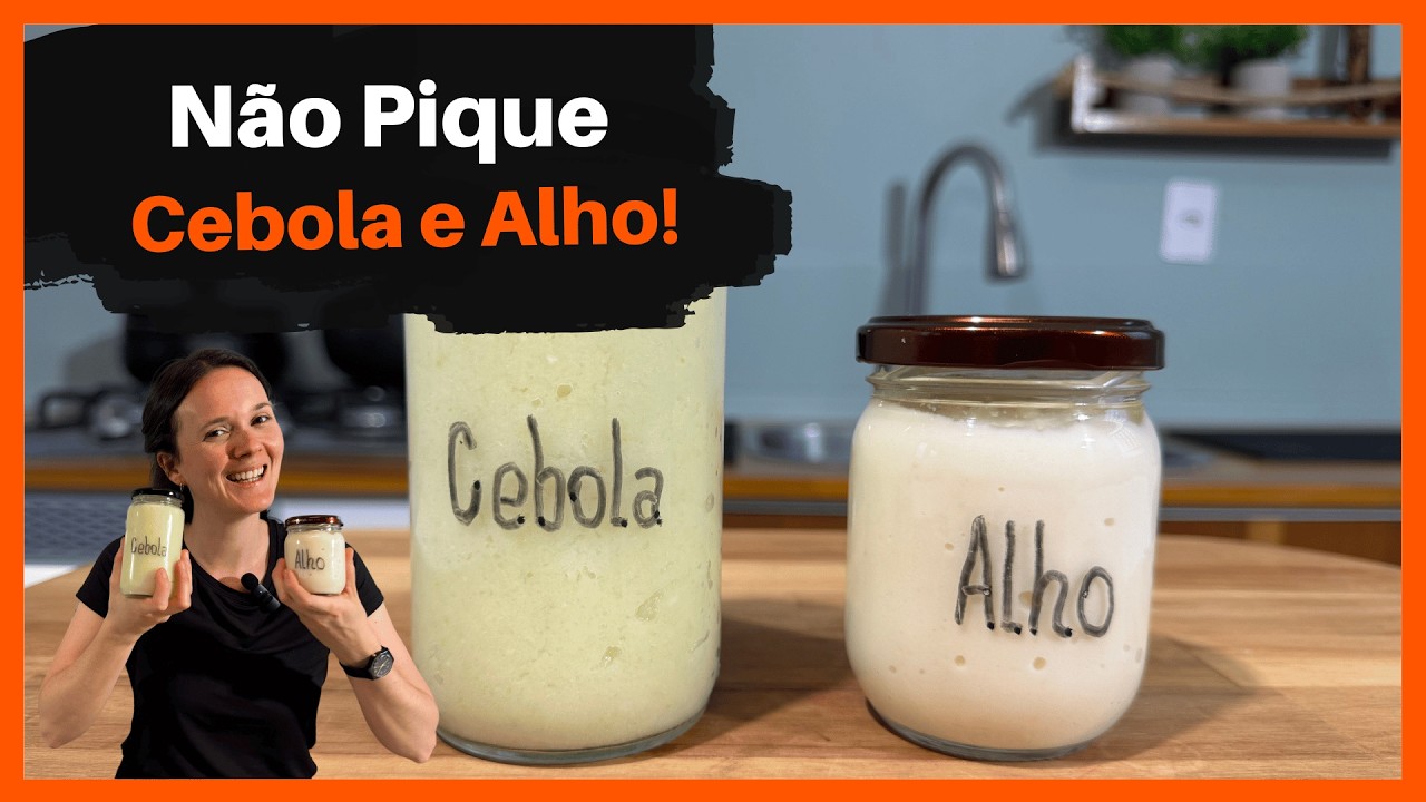 Economize Horas na Cozinha com essas Pastinhas de Alho e Cebola - Tempero Básico na Cozinha.