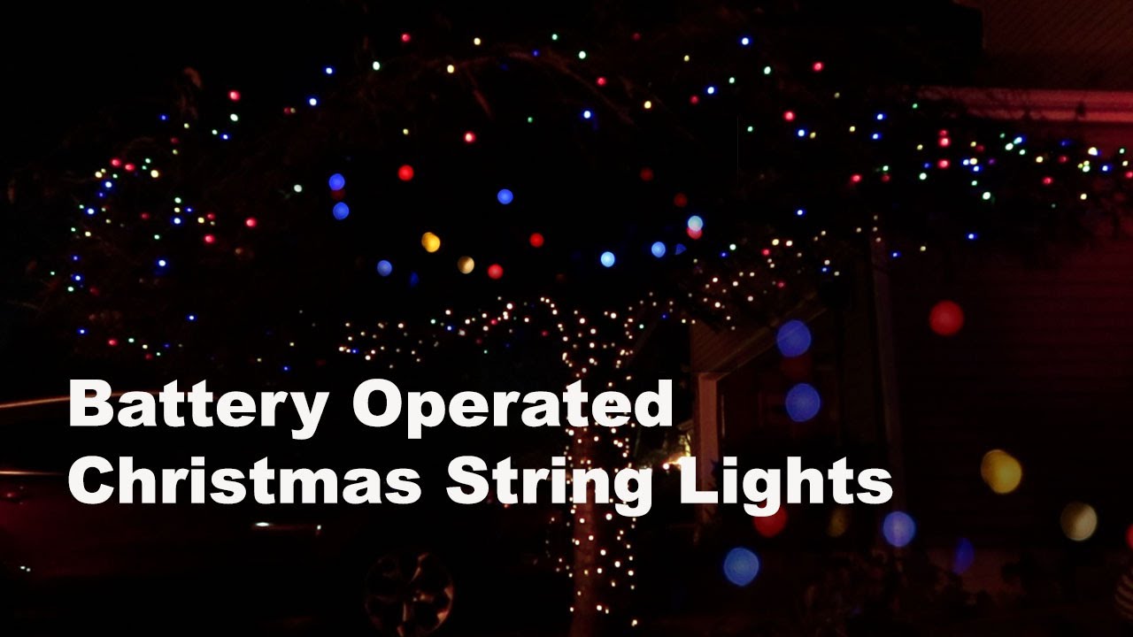Watch video Battery Operated Christmas String Lights for Indoor Outdoor by MarchPower Now Battery Operated Christmas String Lights for Indoor Outdoor by MarchPower