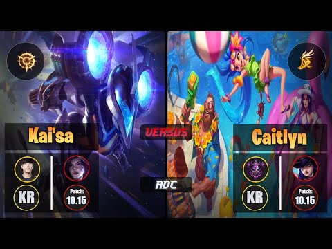 Ruler KAI'SA (ADC) [Press the Attack] VS CAITLYN - Master KR Patch 10.15