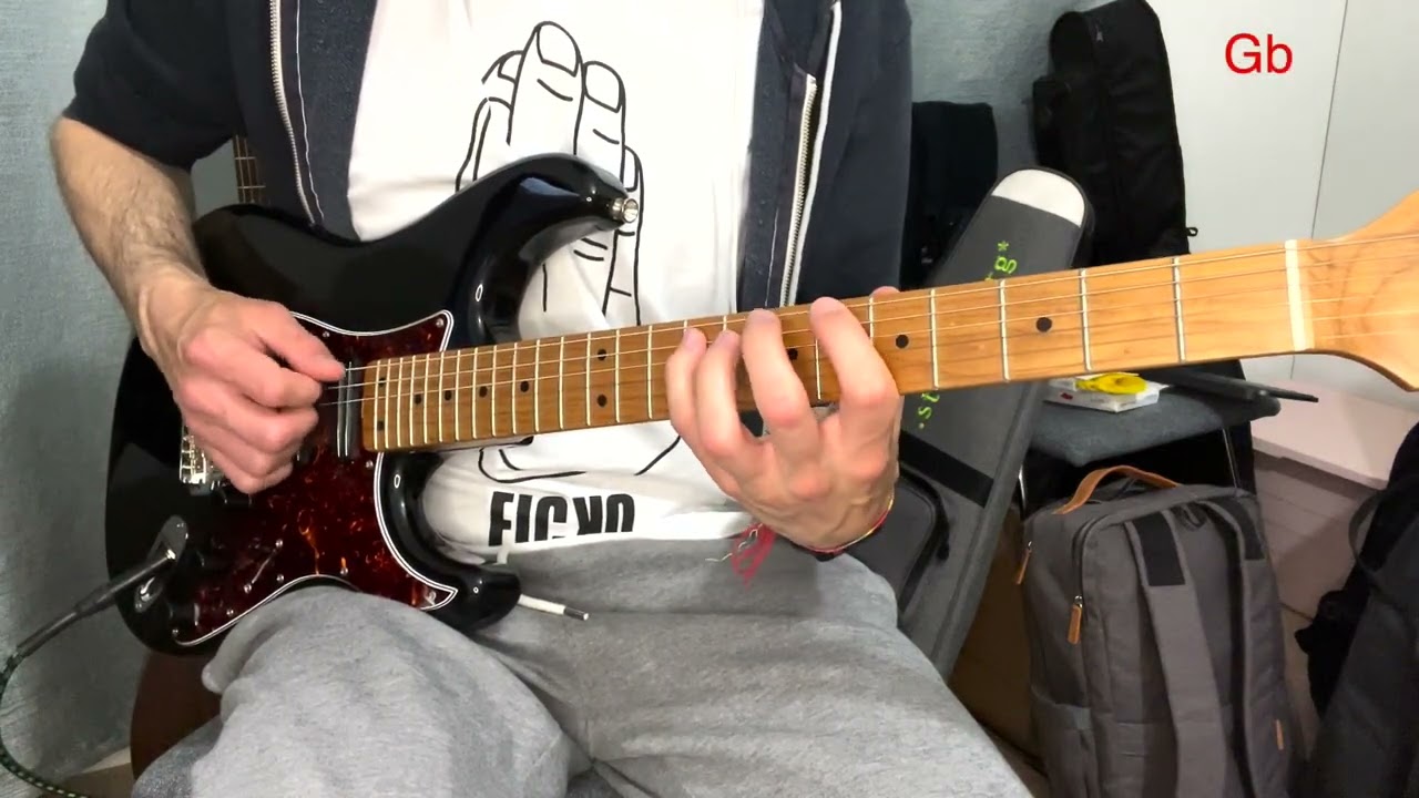 Guitar neck close-up showing thirds played as voice-leading intervals