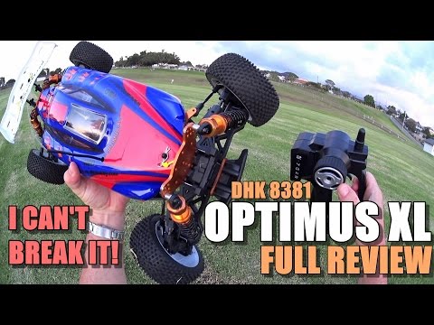 DHK 8381 OPTIMUS XL 1:8 Scale 4X4 Review - [Unboxing, Inspection, Run/Launch Test!, Pros & Cons]