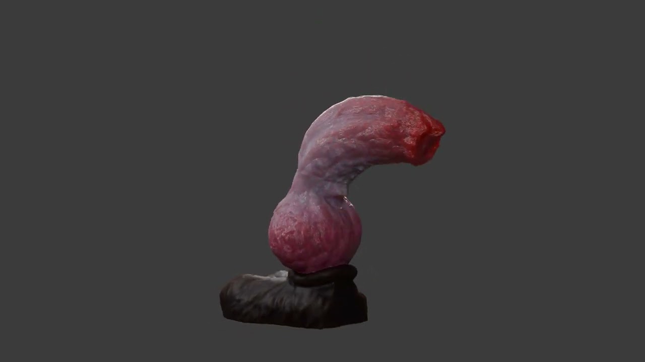 Dog Penis Sextoy Animated Rigged 3D Model