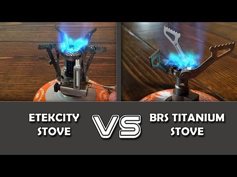 Backpacking Stove Battle! BRS Titanium Stove vs Etekcity Stove | Backpacking Stoves
