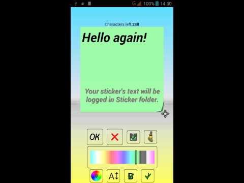 Sticker widget Video