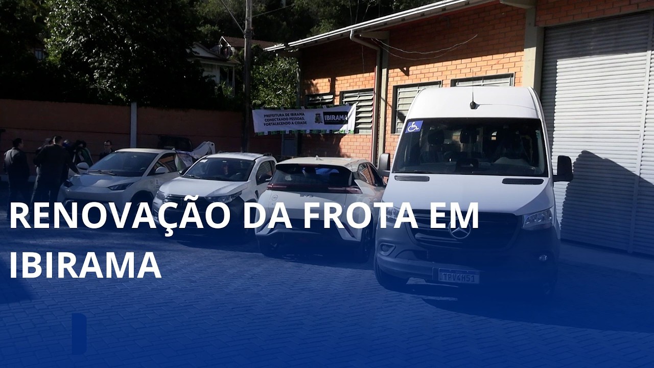 Ibirama entrega veículos novos a diversas secretarias
