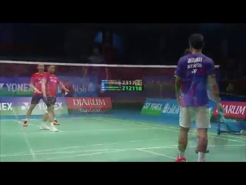 Yonex Sunrise Indonesian Masters 2015 | Badminton SF M5-MS | K. Srikanth vs Ginting Anthony
