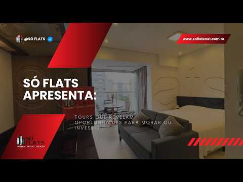 Vila Olímpia, SP - Tour Virtual Studio Mobiliado no VN Quatá Faria Lima | Só Flats