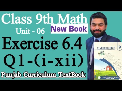 Class 9th Math New Book Chapter 6 Exercise 6.4 Q1 (i-xii)-9th Class Maths Exercise 6.4-Trigonometry