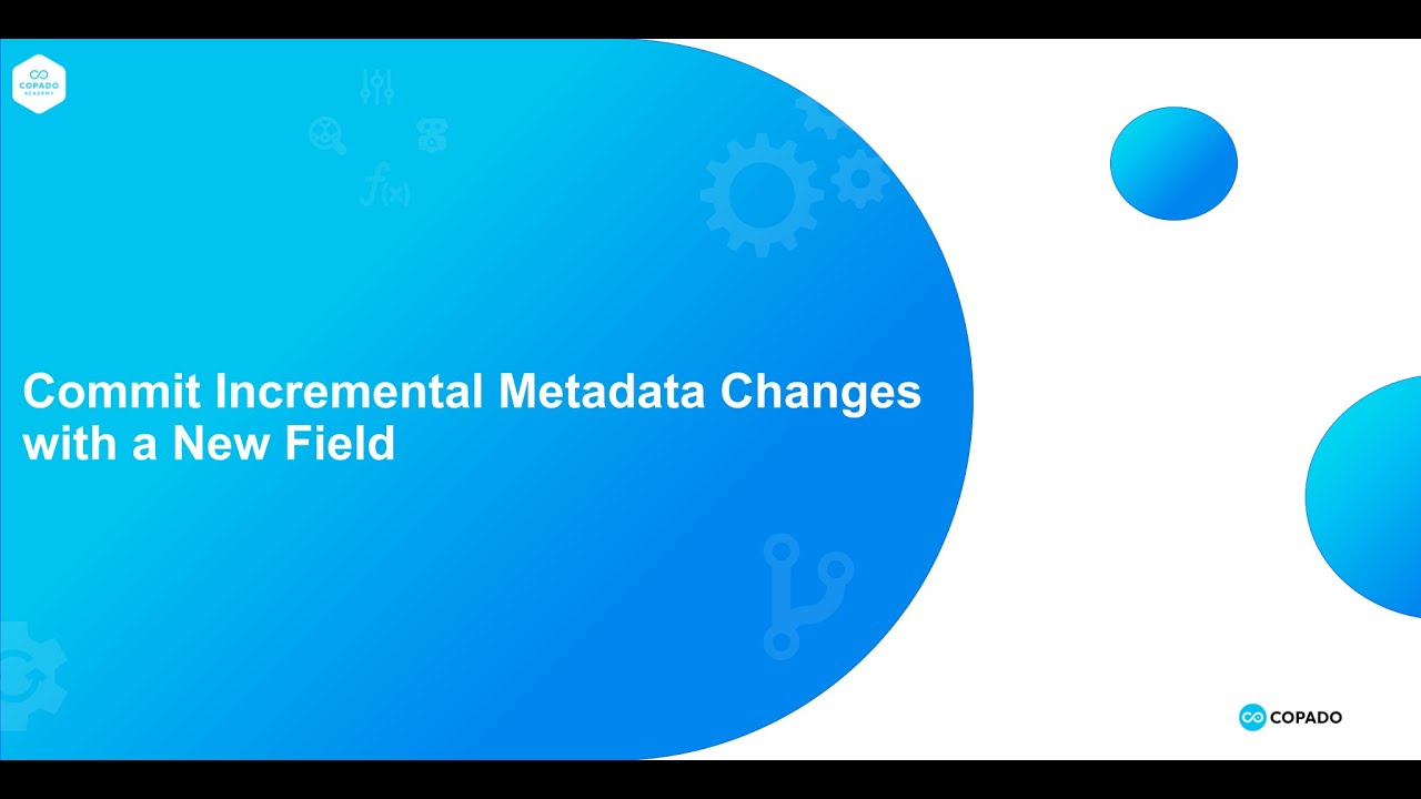 Commit Incremental Metadata Changes with a New Field