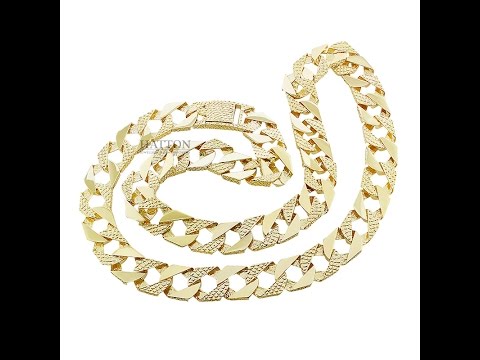 9ct 14ct 18ct Heavy Curb Chain - UK Hallmarked 115G-152G 22"-30"- Hatton Jewellers London
