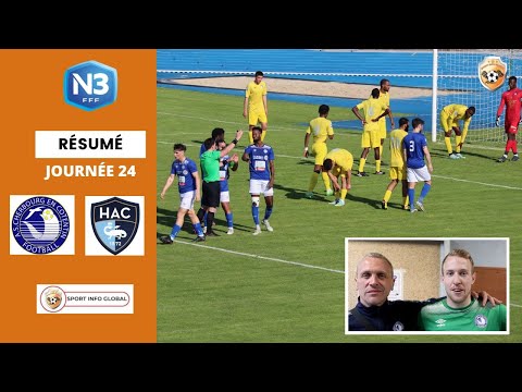 RÉSUMÉ NATIONAL 3 : AS CHERBOURG  - LE  HAVRE 2 (1-0)