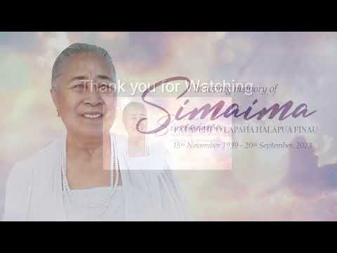 Simaima Fatafehi 'o Lapaha Halapua Finau (Fri)