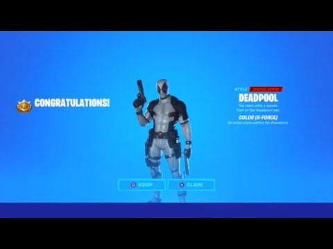 How To Unlock Deadpool’s X-Force Edit Style In Fortnite! | Deadpool Challenges