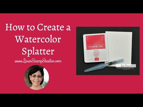 How to Create a Watercolor Splatter