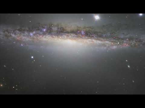 Panning Across a New Image of Galaxy NGC 1055