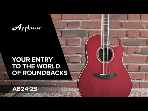 Features (ENG): Applause AB24-2S Mid Cutaway Nylon Cedar Ruby Red Satin