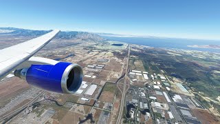 United Airlines "2019 livery" "N66056" CaptainSim 767-400ER video