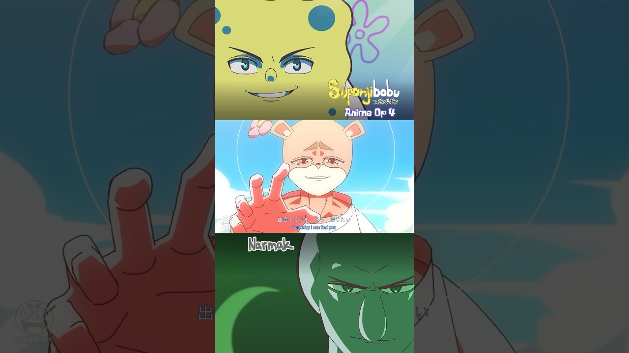 Suponjibobu Anime Frycook Games Arc 👀 #shorts #spongebob #anime #fypシ #fyp