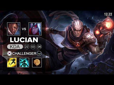 Lucian vs Varus ADC - KR Challenger - Patch 12.22 Season 12