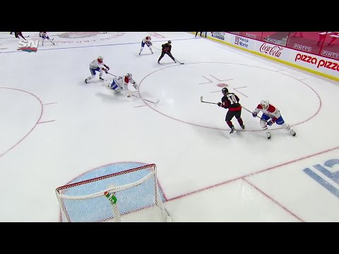 Jake Allen pokes the puck away, then dives back for miraculous save