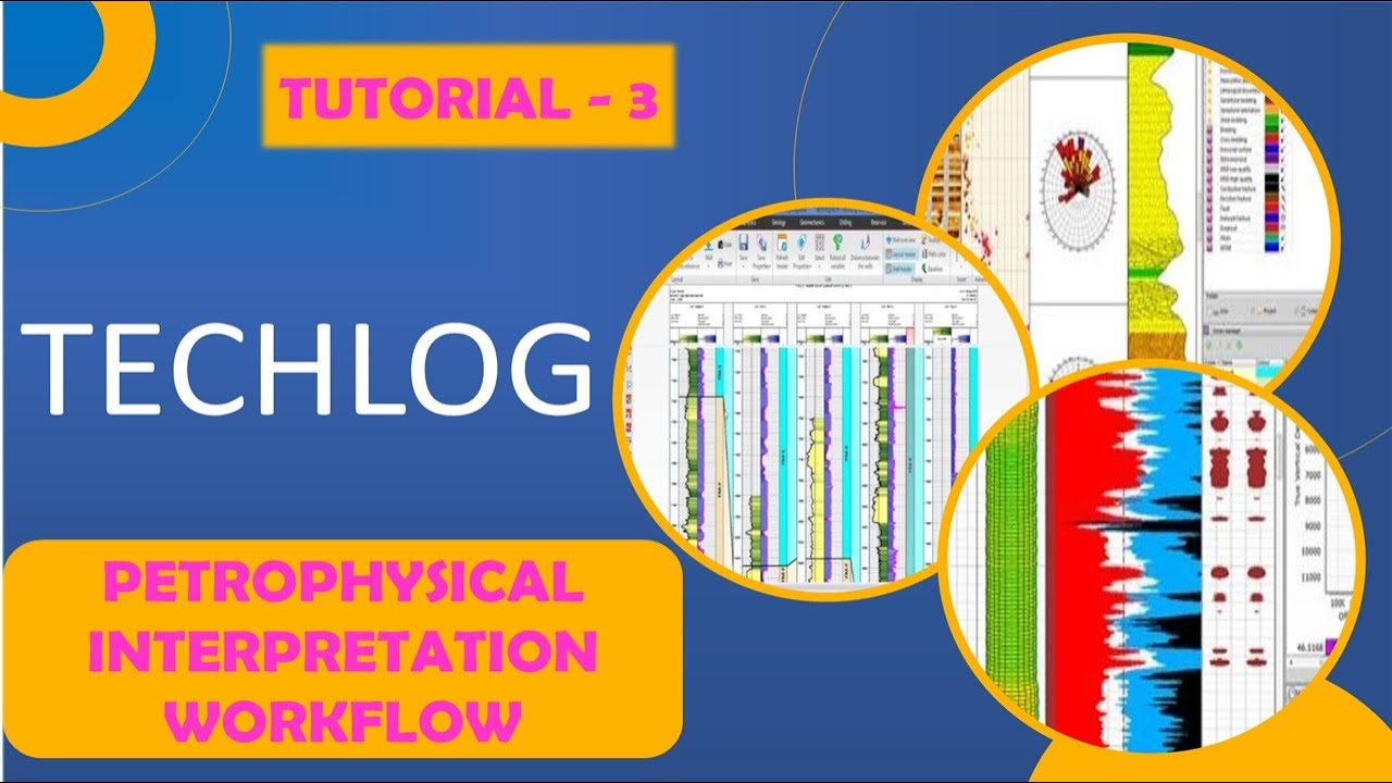 Tutorial -3 | How to do Petrophysical Interpretation in TechLog | A complete Workflow.