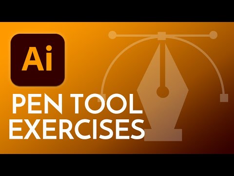 Combine curves with straight lines practice with the Pen Tool | Illustrator Tutorial