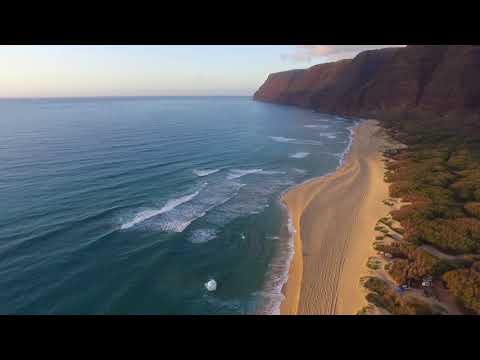 Aerial shots of Polihale