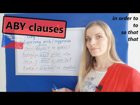 Aby Clauses ☝️ When to Use "aby" in Czech Phrases and How to Form This Construction