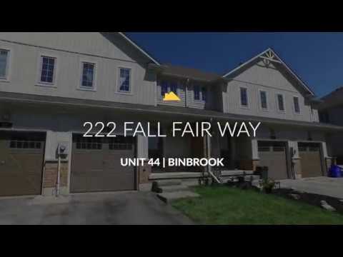 SOLD! 222 Fall Fair Way - Unit 44, Binbrook