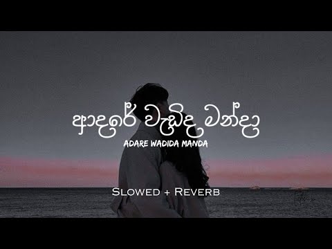 Adare Wadida Manda [ ආදරේ වැඩිද මන්දා ] | Slowed + Reverb | 2024