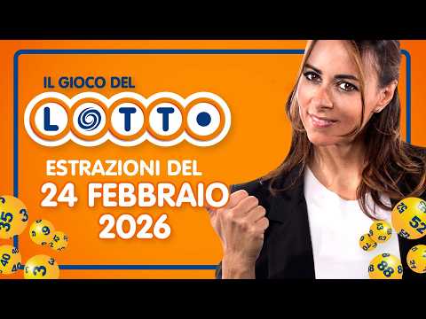Estrazione in diretta del Gioco del Lotto e del Simbolotto di martedì 24 Febbraio 2026