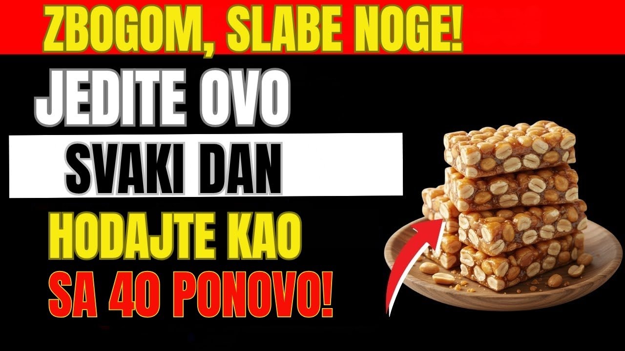 STARIJI LJUDI! Slabe Noge 6 Jeftinih Namirnica GRADE Snagu BRŽE! | Zdrav Život