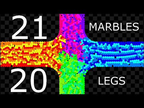 20 Times Eliminations & 21 Unique Marbles - Elimination Marble Race in Algodoo | 51 |