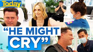 Karl and Ally get COVID-19 vaccine on camera | Coronavirus | Today Show Australia