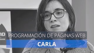 Conoce a Carla programadora de páginas web Conoce a Carla programadora de páginas web