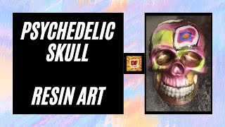 Psychedelic Skull With Epoxy Resin & UV Resin | Resin Art | Resin Molds | Resin Crafts