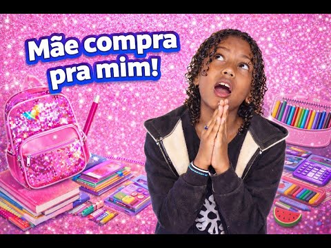 🥇 COMPREI TODO MEU MATERIAL ESCOLAR 2026 😱📚 | Gabi 10 Anos