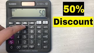 How To Calculate 50 Percent Discount on Calculator